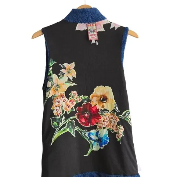 Johnny Was Vicney Lagoon Reversible Vest XS - Picture 4 of 11